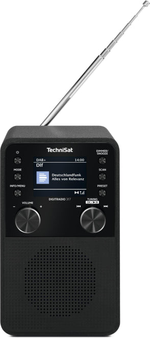 TechniSat DigitRadio 317 sw 0000/3999 DAB+/ UKW Bluetooth Weckfunktion