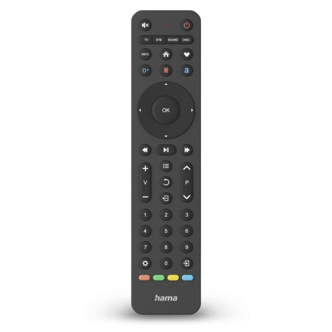 Hama TV-Fernbedienung 4in1 221053 universal,vorprogrammiert (1000+ Geräte)