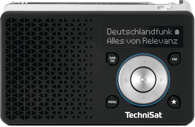 TechniSat DigitRadio 1A schwarz/silber UKW/DAB+,ASA,Akkubetrieb,Direktwahltaste