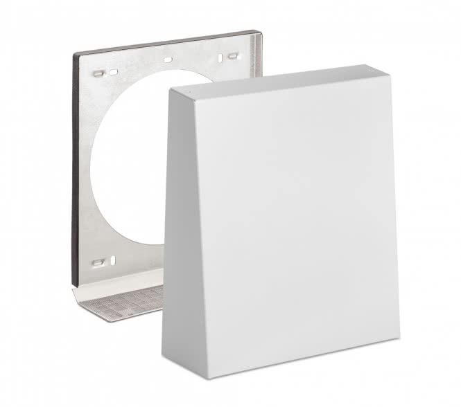 LUNOS Metallaußenhaube 1/HWE weiss pulverbeschichtet 40020