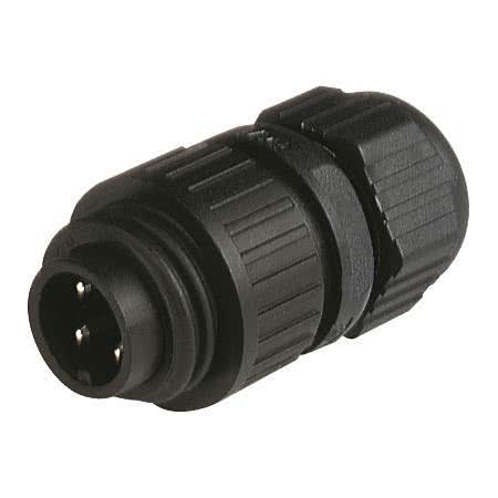 HI Leitungsstecker Bauform 934124100 gerade m.Zugentlastung CA3LS12016