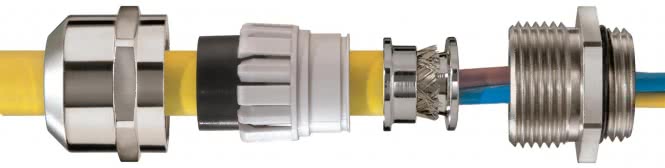 WISKA Verschraubung EMSKV-SET 20 EMV-Z IP68 Messing M20x1,5 6-13 mm 10101543