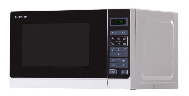 Sharp R 242 WW ws Mikrowelle 800W 20L 5 Stufen 25,8x44x35,9cm
