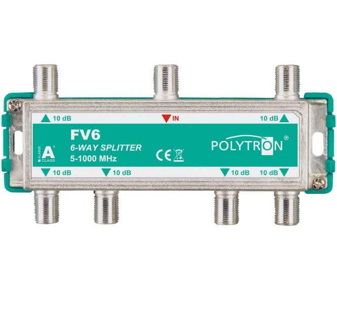 POLY F-Verteiler 6-fach 5-1000MHz FV 6
