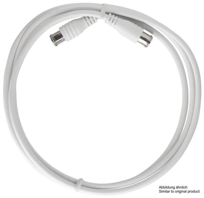 AXING F Quickfix-Kabel 2m SAK 251-00 gerade Stecker, doppelt geschirmt