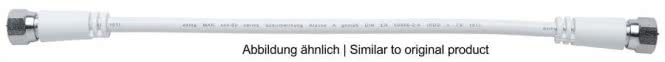 AXING F-Patch-Kabel 0,30m ws MAK 30-80 axiale Stecker 2fach geschirmt Vodafone