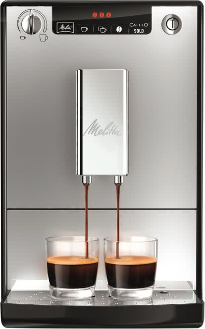 Melitta 950-203 Kaffeevollautomat Caffeo Solo silber/schwarz
