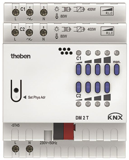 THEB KNX Universaldimmaktor DM 2 T KNX 2-fach
