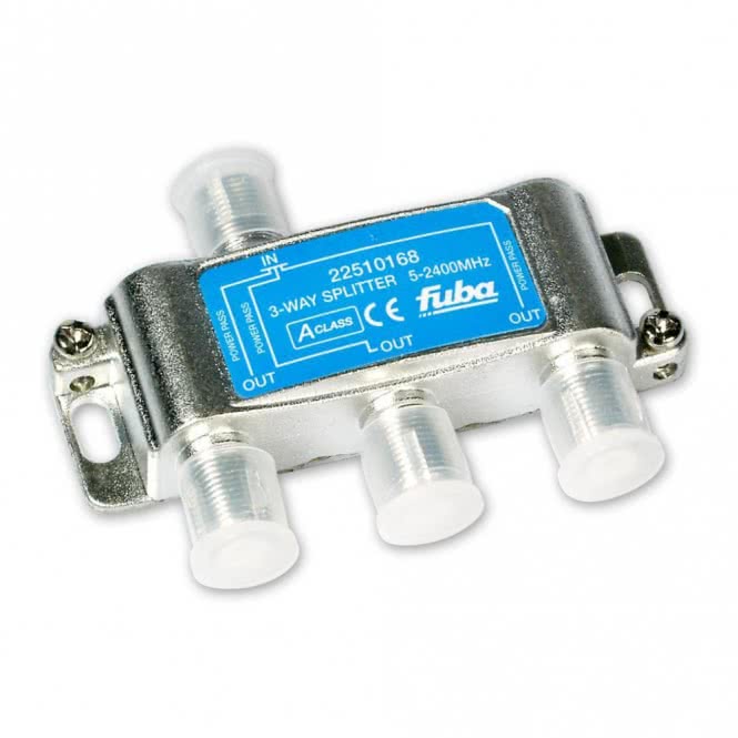 Fuba OHV 301 Verteiler 3-fach horizontal DC-Pass Freq.:5-2400MHz Dämpf.: 7-10,5dB