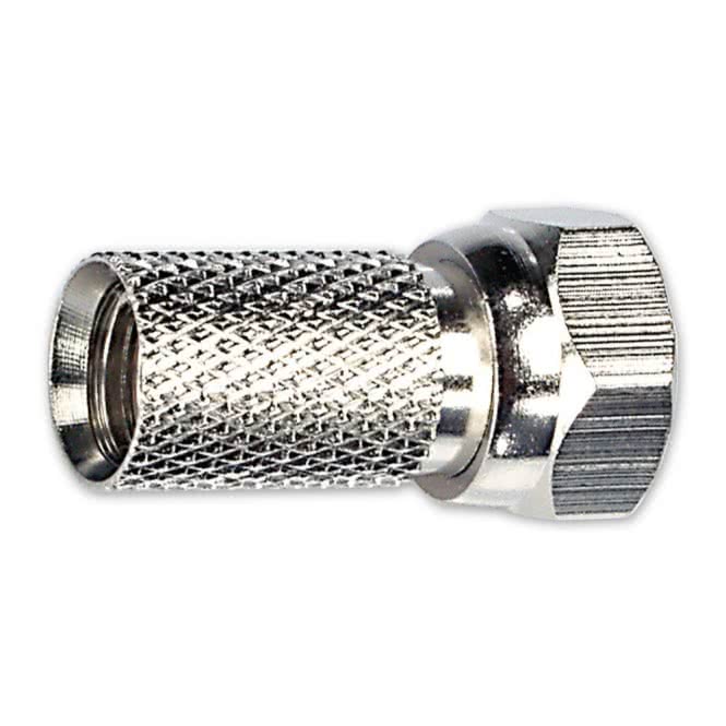 Fuba OVZ 035 F-Aufdrehstecker blank f.Kabeldurchmesser ca. 7mm HQ-Version