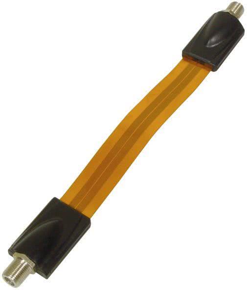 Hapena Fensterdurchführung 28930 mit F-Anschlüssen,superflach,transparent