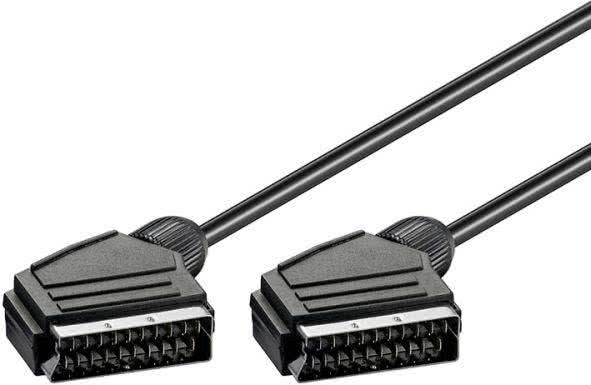Hapena Scartkabel 1,5m 21-polig 894159 beschaltet,7mm Kabel gewickelt