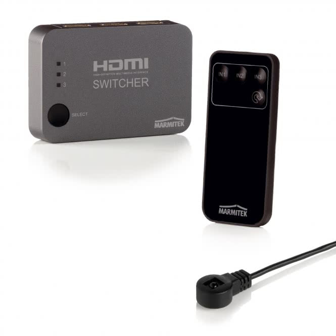Marmitek Connect 310 UHD gr HDMI-Switch automatisch 4K UHD 3 Eingänge/1 Ausgang