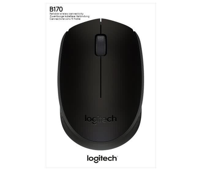 Logitech B170 schwarz optische Maus kabellos,1000dpi,3 Tasten