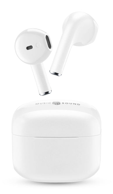 Music+Sound SWAG weiß TWS-Kopfhörer Bluetooth,bis zu 20h,Touch,Auto-Pairing