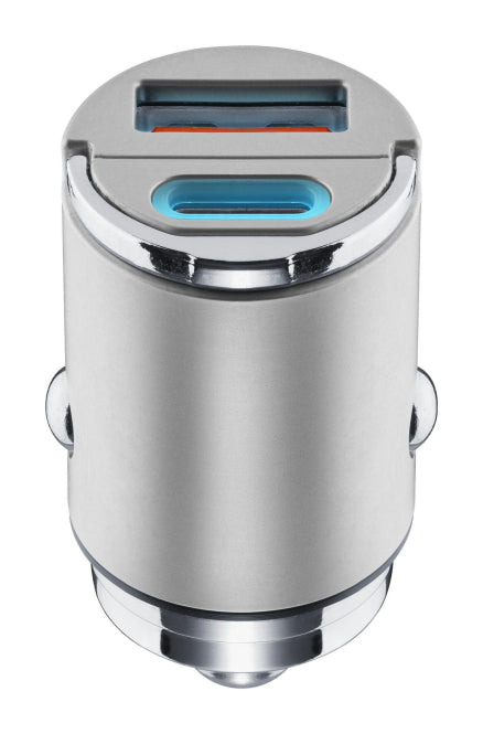 Cellularline MICRON USB KFZ-Ladegerät 30W Multiport USB-C/USB-A