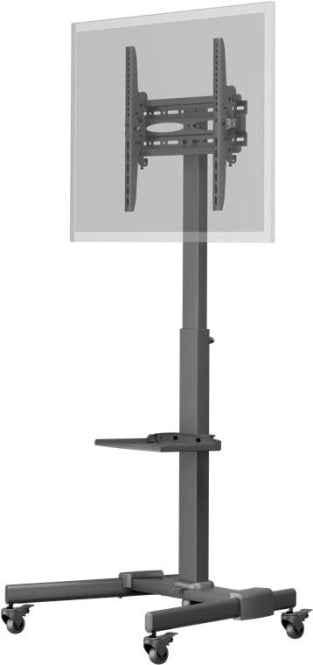 Goobay TV-Präsentationsständer Basic L 37-70z 35kg höhenverstellbar Rollen