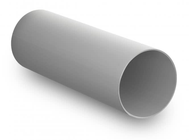 LUNOS Rundkanal für 160 Serie 9/R160 Maße:(DxL)160x500mm 36765