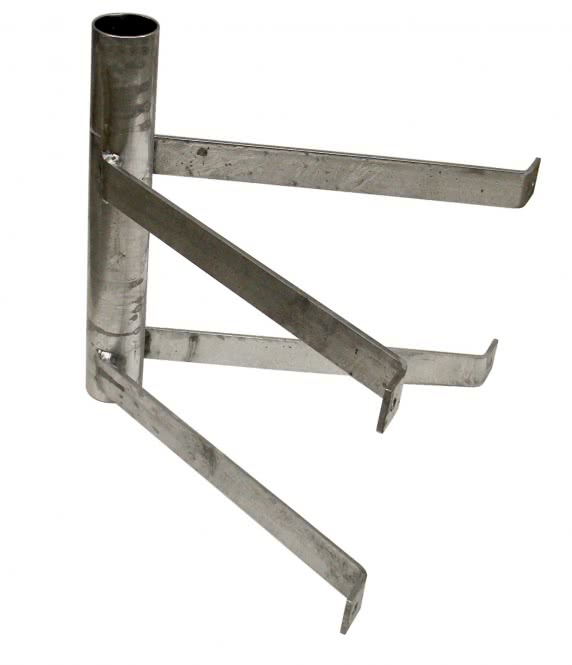 Mürwiker Sat-Wandhalter (Dackel) 400-60 Abstand:32cm Stahl (ST37) feuerverzinkt