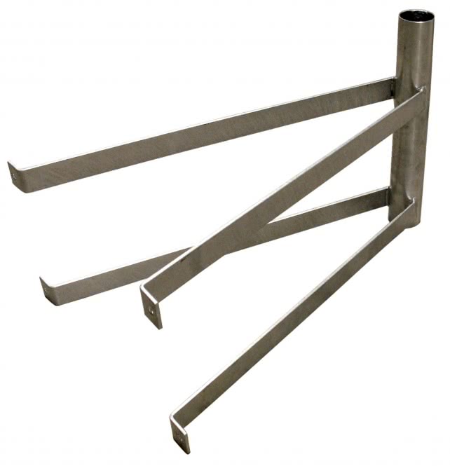 Mürwiker Sat-Wandhalter (Dackel) 600-60 Abstand:50cm Stahl (ST37) feuerverzinkt