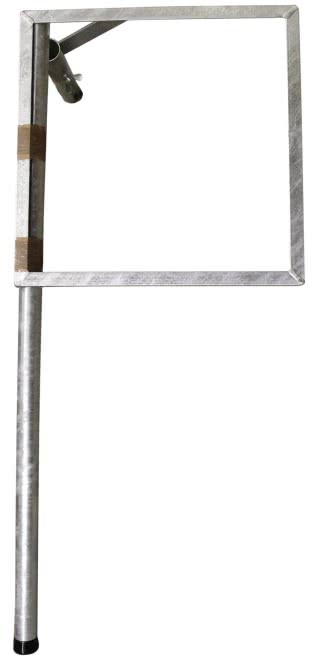 Mürwiker Balkonständer 50x50x120 Gehwegplatte Stahl (ST37) feuerverzinkt
