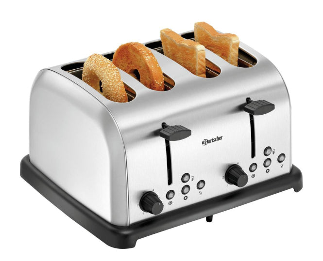 Bartscher TB RB 40 Toaster 1480W 6Stufen 4 Scheiben