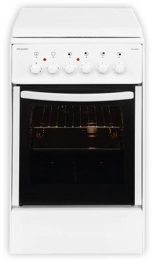 exquisit EH 10.3 F2 weiss Standherd A 50cm 4Kochplatten 51L
