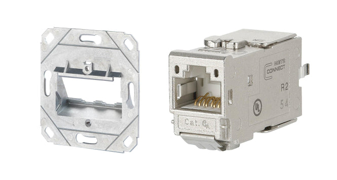 Metz Connect Sortiment bestehend aus: 10x Modulträger leer + 20x C6A Jack
