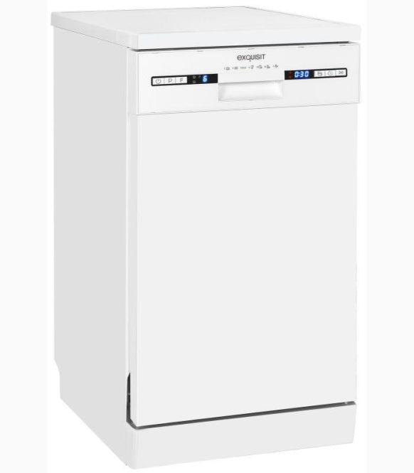 exquisit GSP9310-030C ws Geschirrspüler C 45cm 8,5L 44dB 7Prg