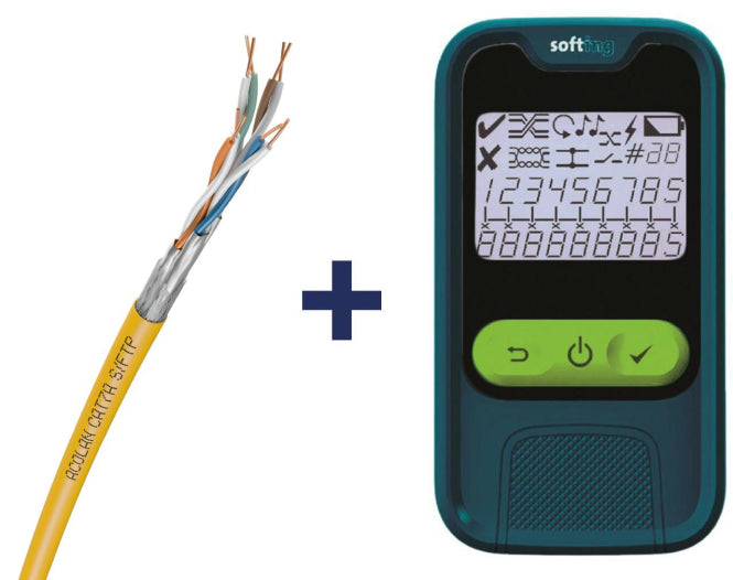 Sortiment ACOME ACOLAN 1500 SF-S Cat.7A Simplex 2x500m Tr. x CM210 CableMaster