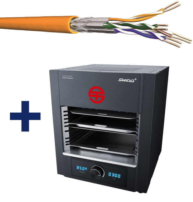 Paket UC900HS 4x2AWG 23 Cat.7 2000m auf 500m Tr. + Steakgrill "DEVILS HEAVEN"