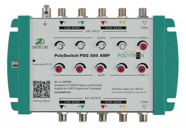 POLY Linienverstärker PSG 505 AMP SAT ZF Verteilverstärker 5Fach