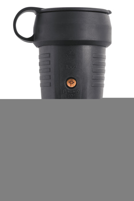 ABL Expert Schuko + Kupplung schwarz bis 3 x 2,5mm m. Manschette