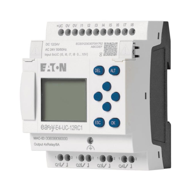 EATON EASY-E4-UC-12RC1 197211 Steuerrelais 12/24VDC 24VAC 8DE davon