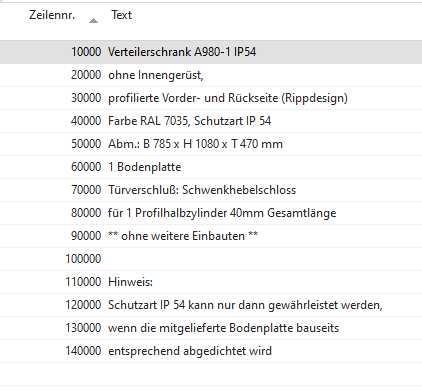 EM Verteilersäule 10051104 Sondermodell nur für Kunde SET