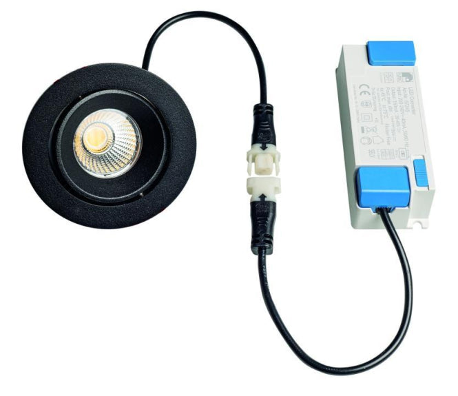 RUTEC Einbaustr.AZLED G3 IP65 AZ57312SWD 27/3/4K 600lm CRI90 dim DA68 mattschwarz