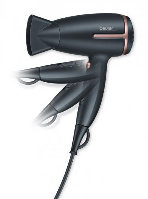 Beurer HC 25 Reisehaartrockner 1600W klappbar sw/rose 591.13