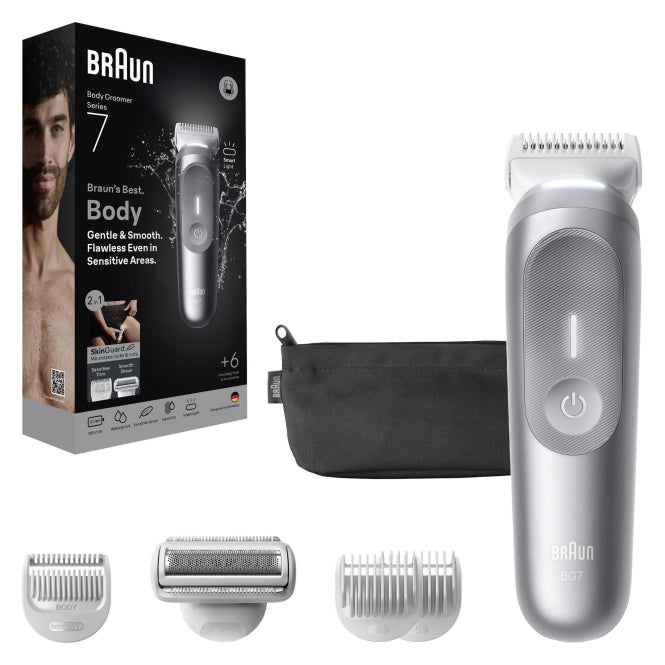 Braun Series 7 BG 7550 Bodygroomer Akku sw 4 Aufsätze 244732