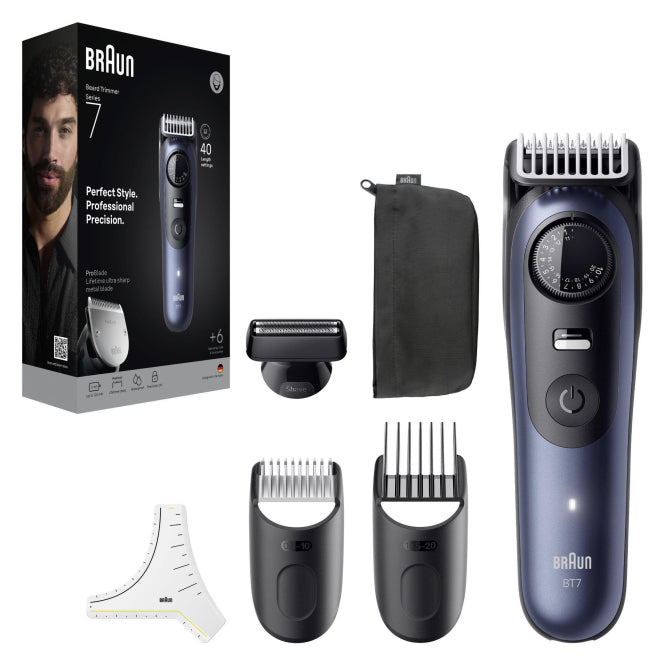 Braun Series 7 BT 7520 BeardTrimmer Akku/Netz 4 Aufsätze 244909