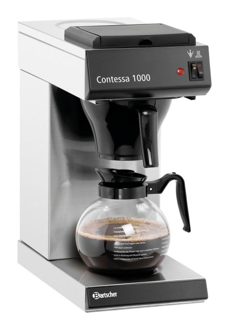 Bartscher Contessa 1000 Ed Kaffeeautomat Gastro 1,8L Glaskanne