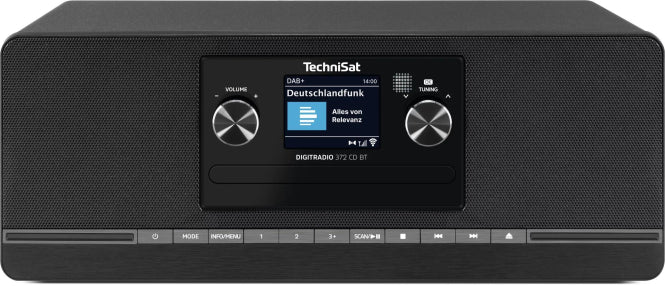 TechniSat DigitRadio 372 CD BT silber DAB+,UKW-Stereo,CD,BT,USB,FB,Timer