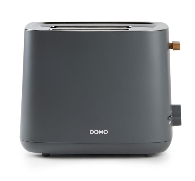 Domo DO 965 T Toaster 2 Schlitz 6 Stufen Wood You matt grau