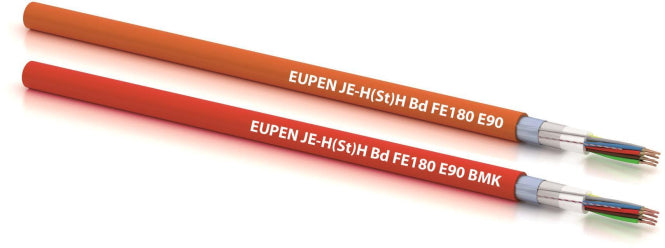 EUPEN JE-H(St)H 2x2x0,8 Bd E90 rot Eucasafe Brandmeldekabel Trommel 500m