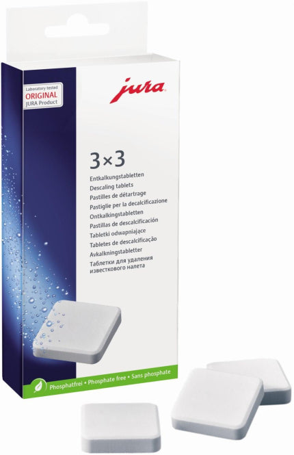 Jura Entkalkungstabletten (3x3 Tabletten/Packung) Nr. 61848