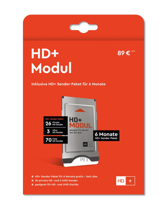 HD PLUS HD+ Modul für CI+ Geräte SAT inkl. 6 Monate HD+ Programmpaket