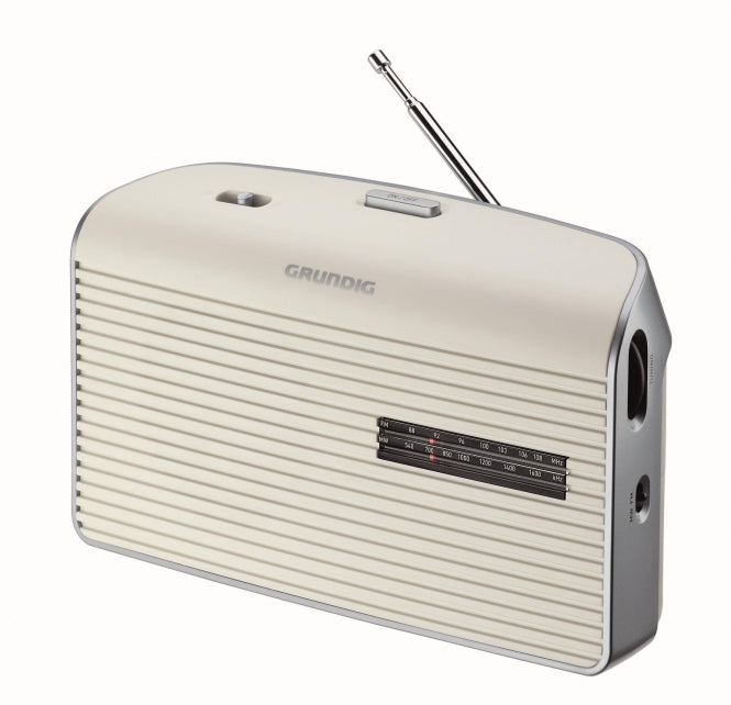 Grundig Music 60X WS weiß/grau UKW/MW,Batterie-/Netzbetrieb