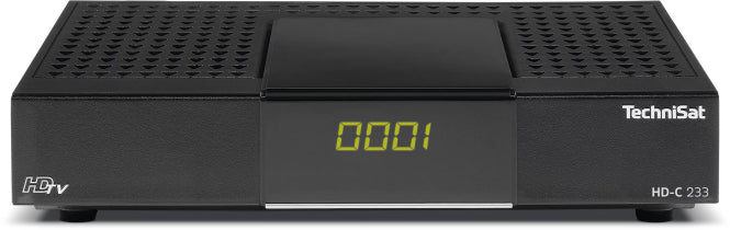 TechniSat HD-C 233 sw Kabelreceiver HDTV Display,USB 2.0,HDMI,Scart,EPG,Fernbed.