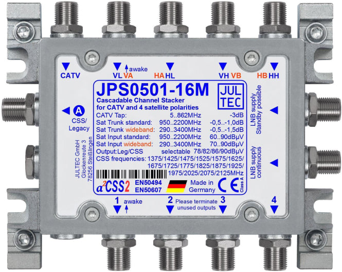 Jultec Einkabelmultischalter JPS0501-16M 5 auf 1/16UB