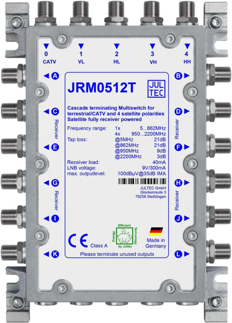 Jultec Multischalter JRM0512T 5/12 terminiert