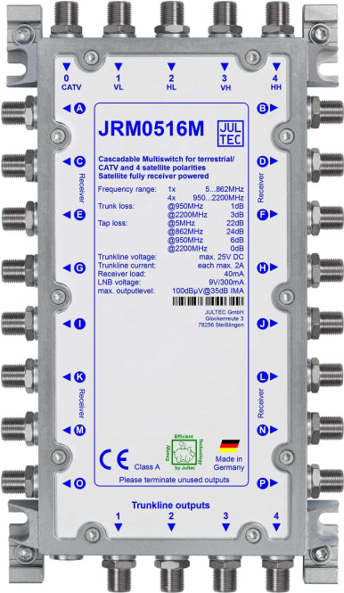 Jultec Multischalter JRM0516M 5 auf 16 Kaskade